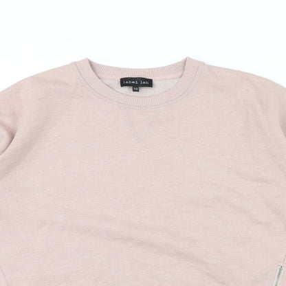 Womens UK Size 10 Label Lab Pink Pullover Jumper