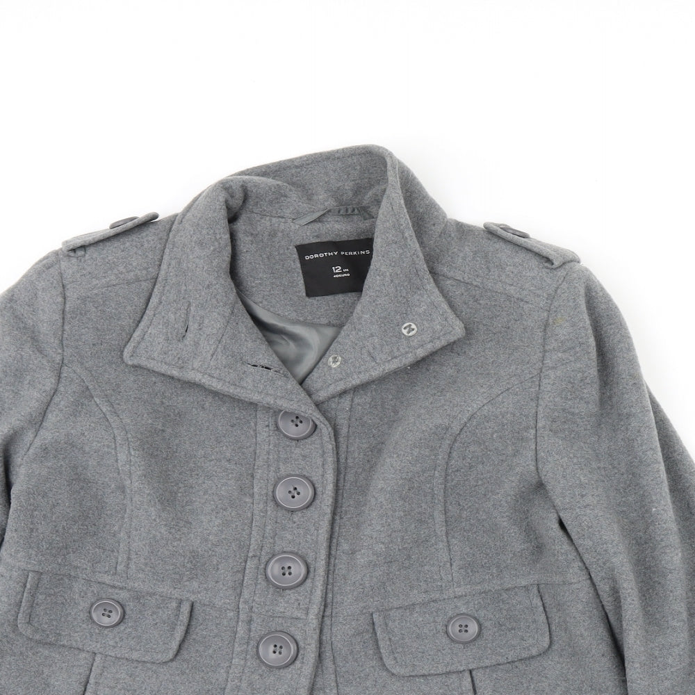 Womens UK Size 12 Dorothy Perkins Grey Jacket