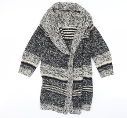 George Womens Black Striped  Jacket  Size 10