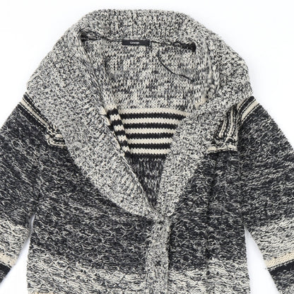 George Womens Black Striped  Jacket  Size 10