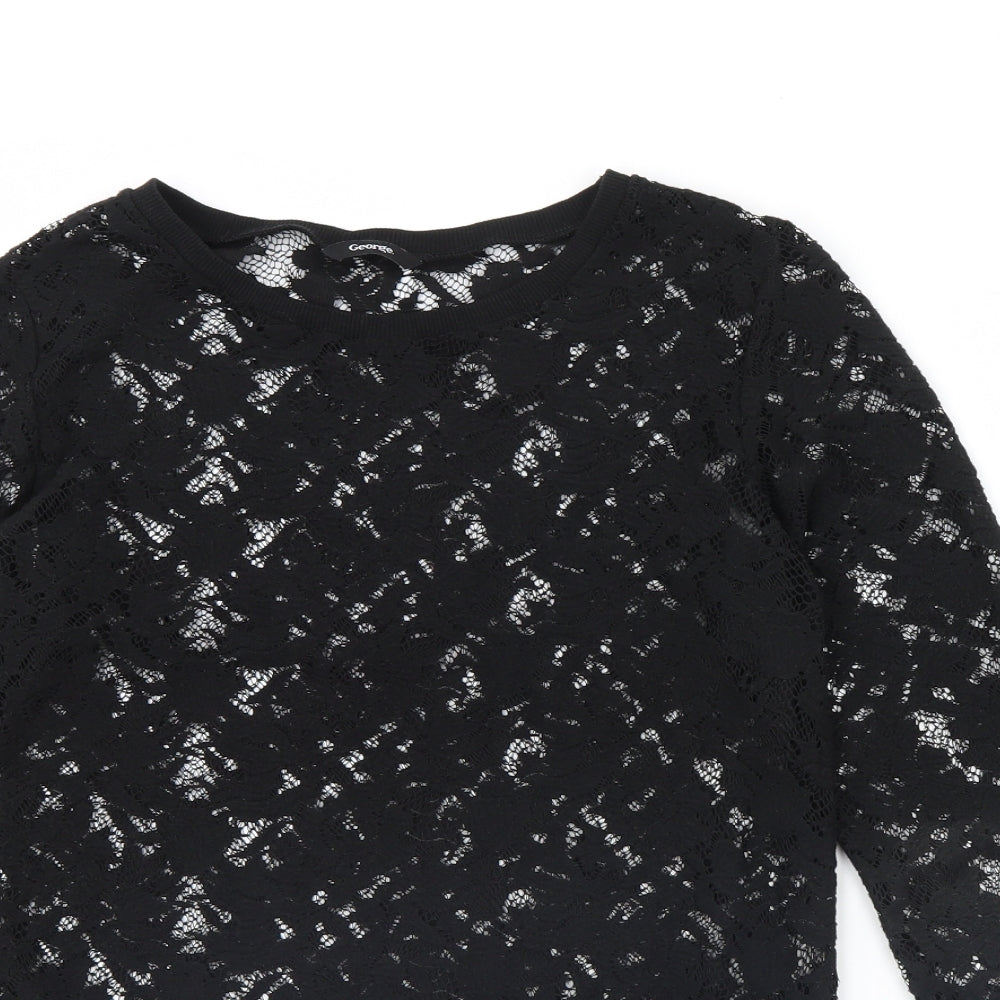 George Womens Black   Pullover Jumper Size 10