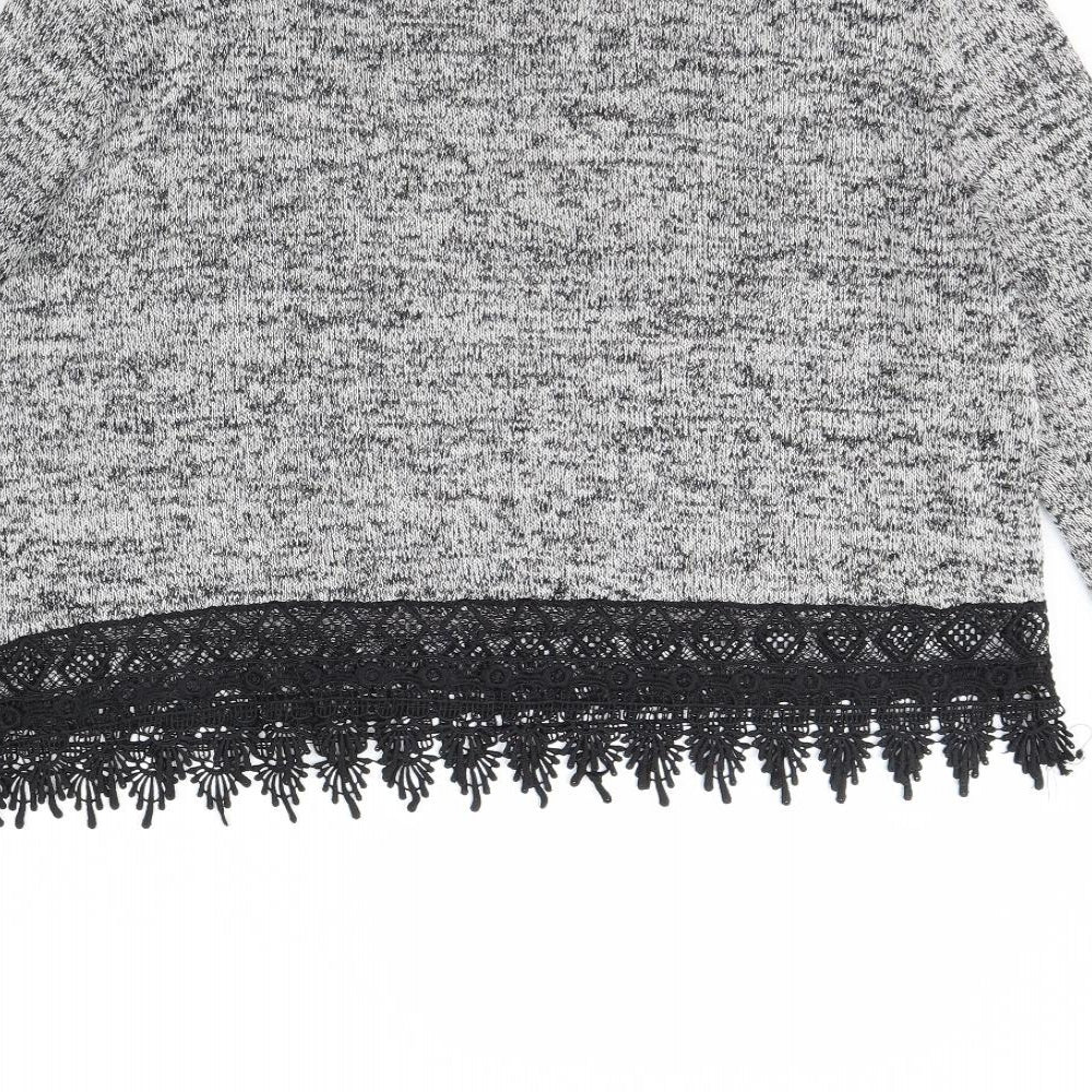 Womens UK Size L H&M Grey Pullover Jumper