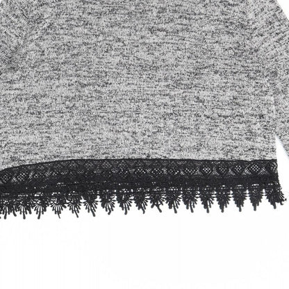Womens UK Size L H&M Grey Pullover Jumper