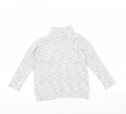 F&F Girls Grey   Pullover Jumper Size 7 Years