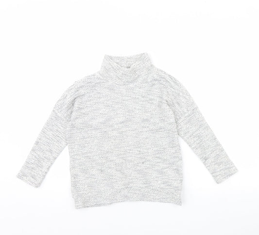 F&F Girls Grey   Pullover Jumper Size 7 Years