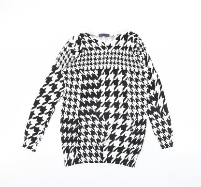 Womens UK Size 12 M&s Black Pullover Jumper