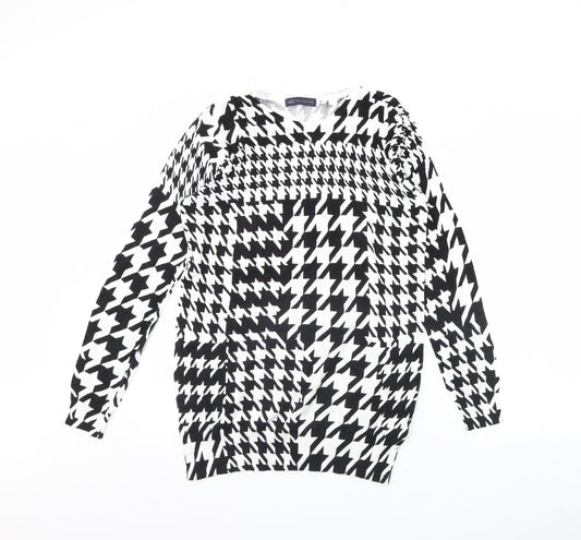 Womens UK Size 12 M&s Black Pullover Jumper