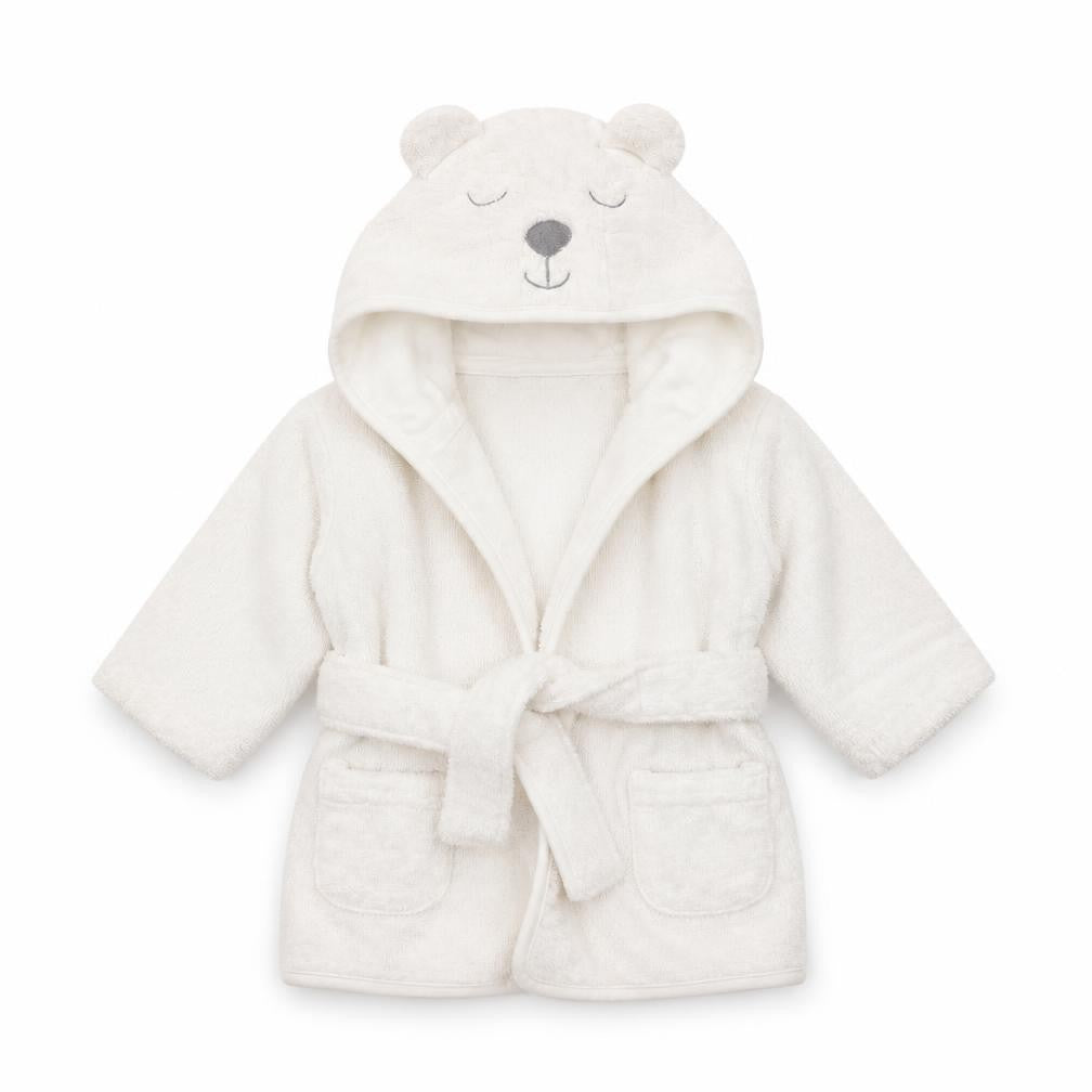 V by Very Girls White Solid  Kaftan Robe Size 3-6 Months