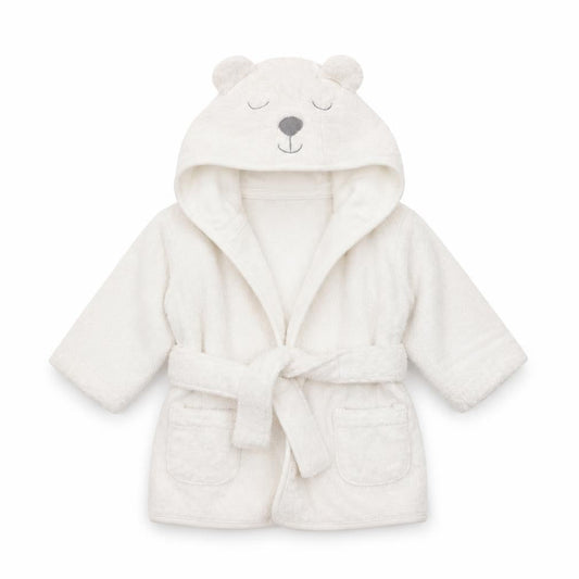 V by Very Girls White Solid  Kaftan Robe Size 3-6 Months