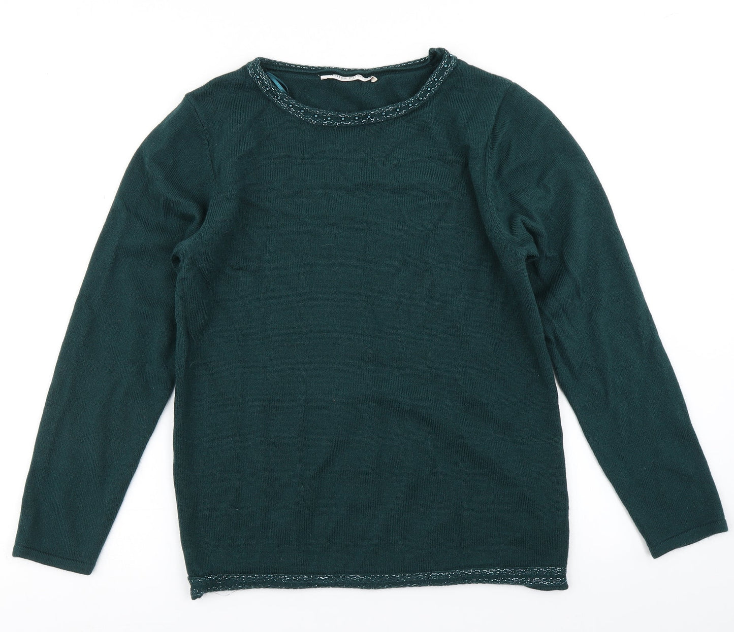 Womens UK Size S Anna Rose Green Pullover Jumper