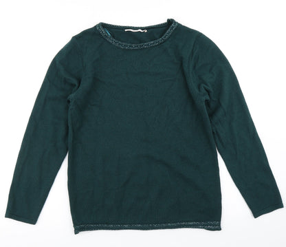 Womens UK Size S Anna Rose Green Pullover Jumper