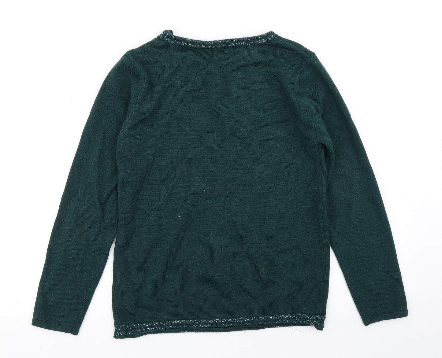 Womens UK Size S Anna Rose Green Pullover Jumper
