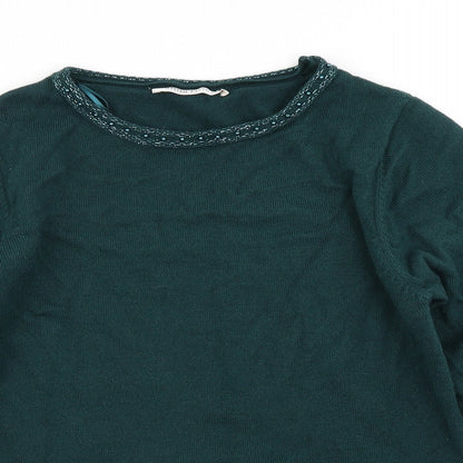 Womens UK Size S Anna Rose Green Pullover Jumper