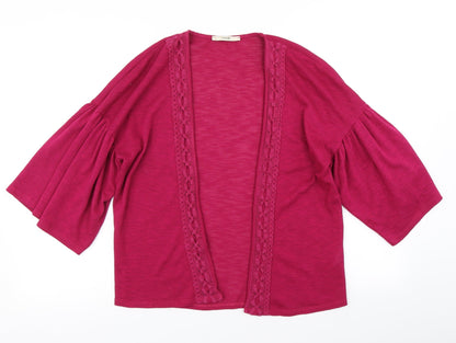 George Womens Pink  Knit Cardigan Jumper Size 8