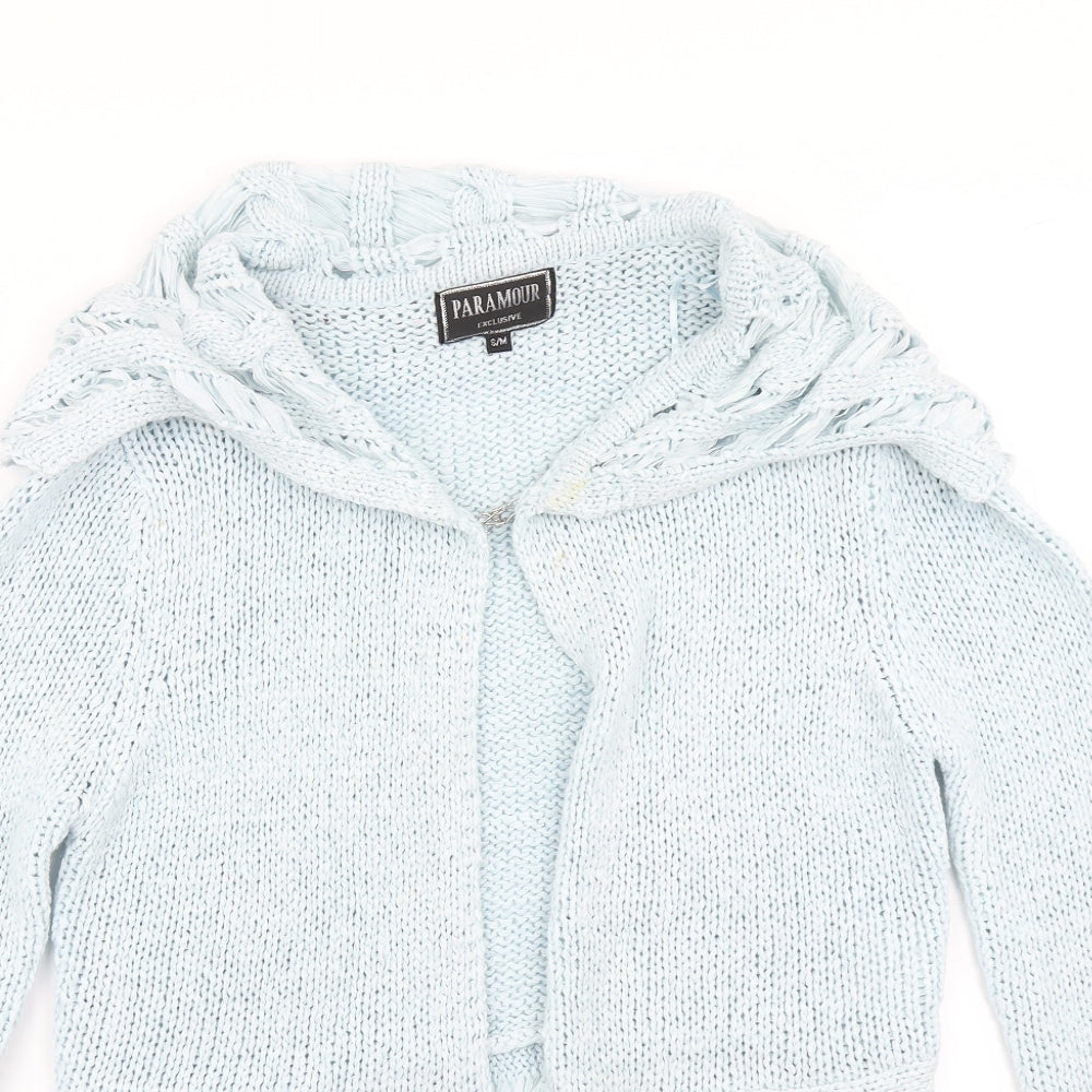Paramour Mens Blue  Knit Cardigan Jumper Size S