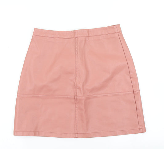 New Look Womens Pink   A-Line Skirt Size 8