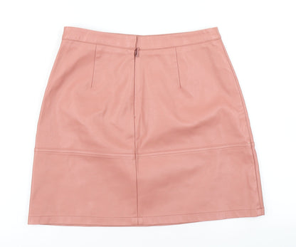 New Look Womens Pink   A-Line Skirt Size 8
