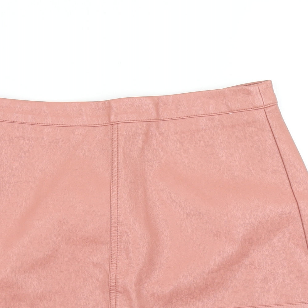New Look Womens Pink   A-Line Skirt Size 8
