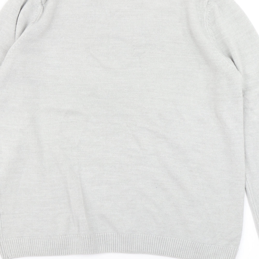 Womens UK Size 14 Classic Grey Pullover Jumper