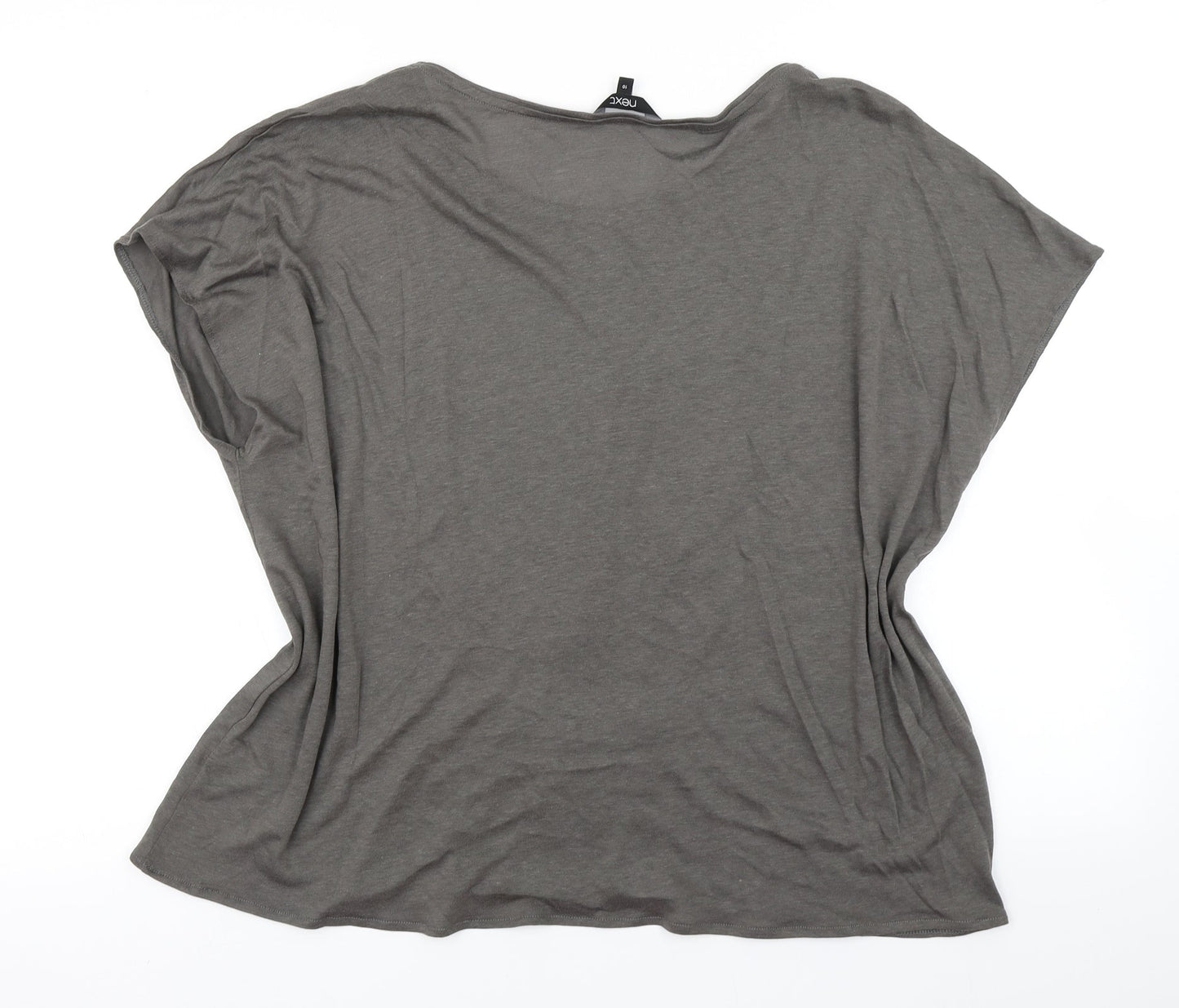 Womens UK Size 10 NEXT Green Basic T-Shirt