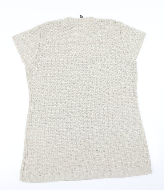 Fashion Essentials Womens Beige  Knit Pullover Jumper Size 18