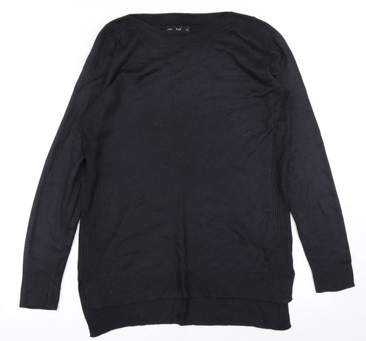 F&F Womens Blue  Knit Pullover Jumper Size 8