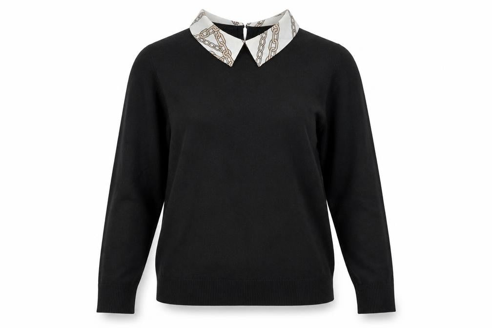 Womens UK Size 8 F&F Black Pullover Jumper