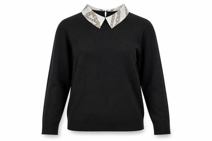 Womens UK Size 8 F&F Black Pullover Jumper
