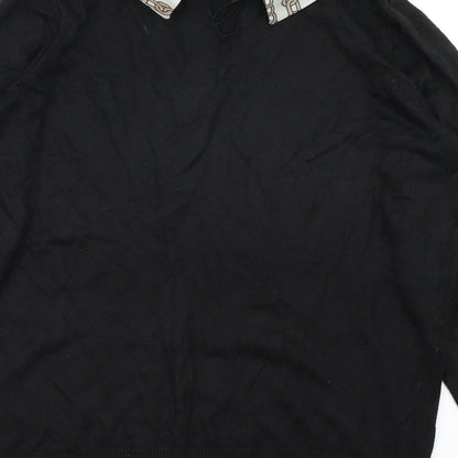 F&F Womens Black  Knit Pullover Jumper Size 8