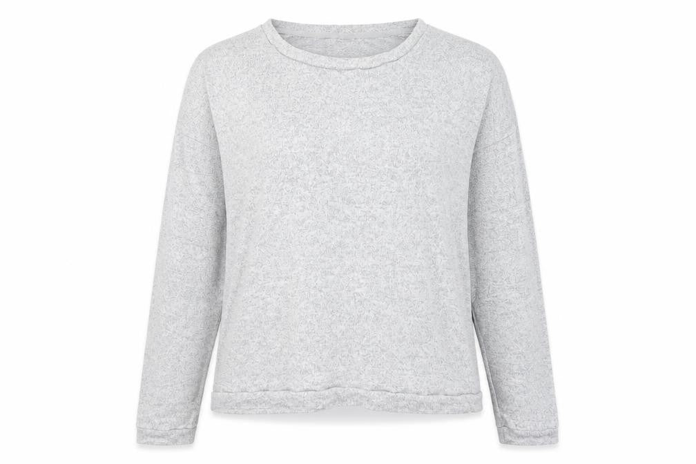 Womens UK Size 16 Avenue Grey Basic T-Shirt