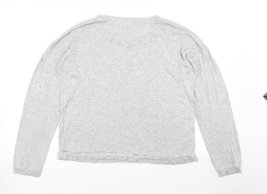 Avenue Womens Grey   Basic T-Shirt Size 16