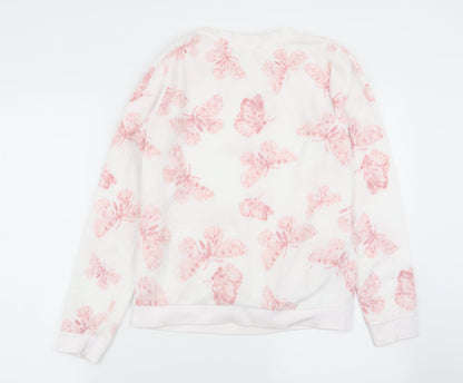 Dorothy Perkins Womens White Geometric  Top Pyjama Top Size S