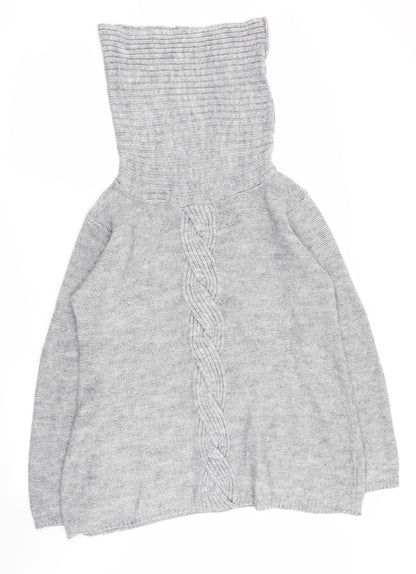 Elisabeth Scott Womens Grey  Rayon Pullover Jumper Size M