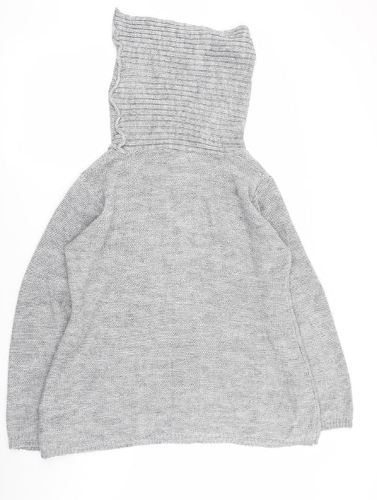 Elisabeth Scott Womens Grey  Rayon Pullover Jumper Size M