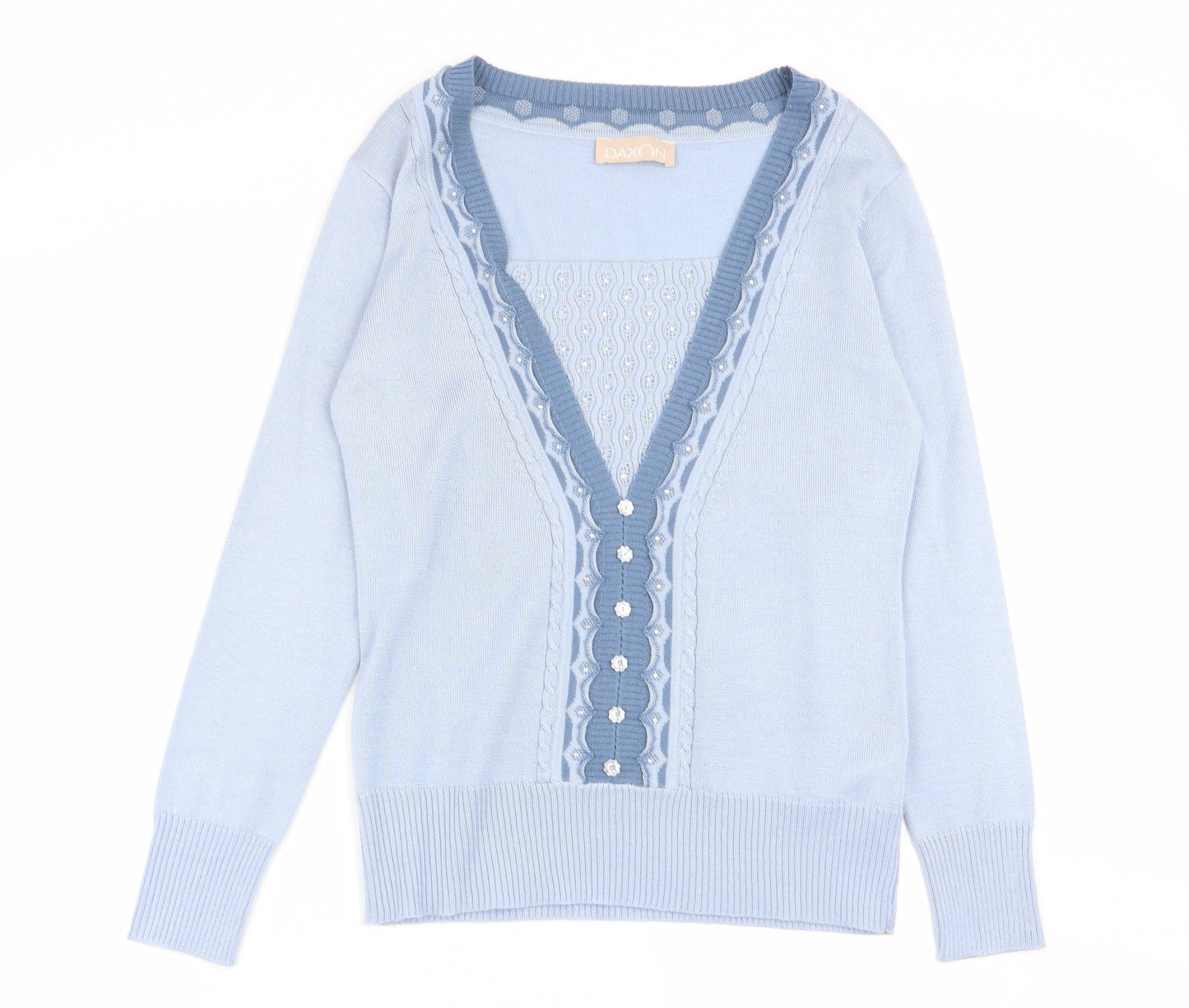 Daxon Womens Blue   Pullover Jumper Size 10