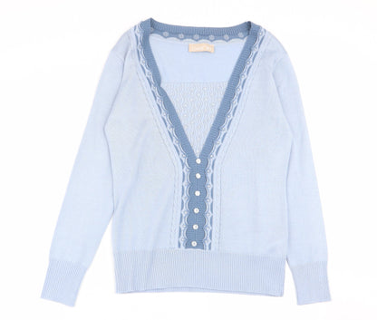 Daxon Womens Blue   Pullover Jumper Size 10