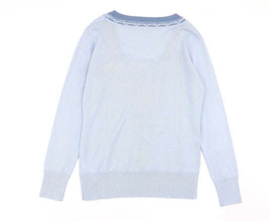 Daxon Womens Blue   Pullover Jumper Size 10
