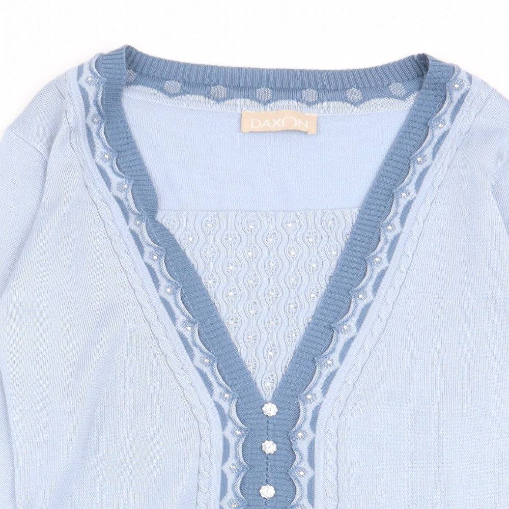 Daxon Womens Blue   Pullover Jumper Size 10