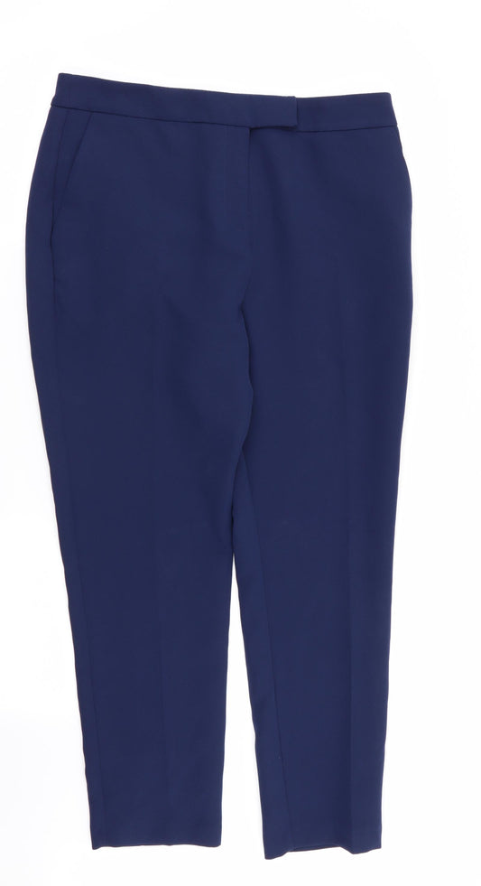 by very Womens Blue   Trousers  Size 14 L27 in