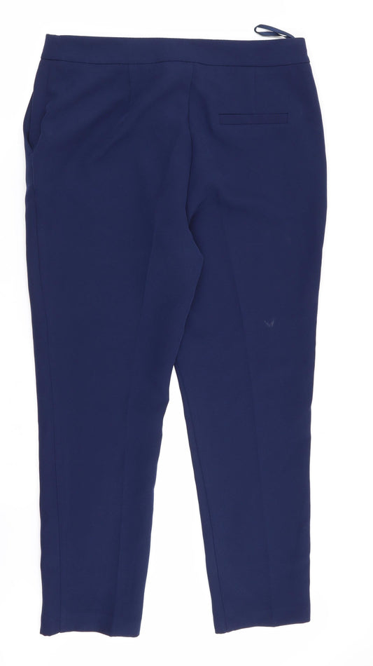 by very Womens Blue   Trousers  Size 14 L27 in
