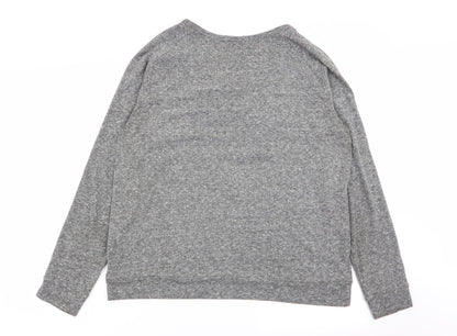 Papaya Womens Grey Solid  Top Pyjama Top Size 12