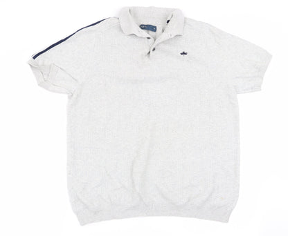 Easy Mens Grey    Polo Size M