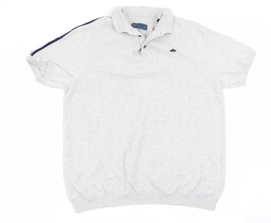 Easy Mens Grey    Polo Size M