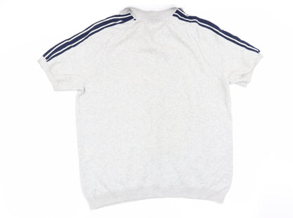 Easy Mens Grey    Polo Size M