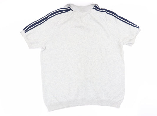 Easy Mens Grey    Polo Size M