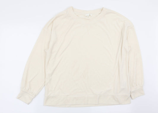Womens UK Size 8 H&M Ivory Pullover Jumper