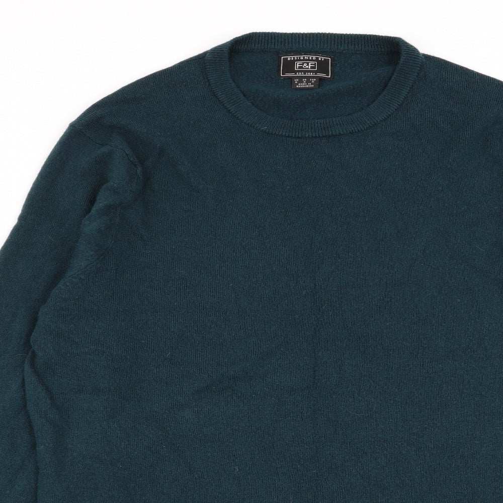 F&F Mens Green   Pullover Jumper Size M