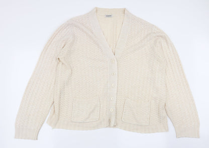 Womens UK Size 14 Damart Beige Cardigan Jumper
