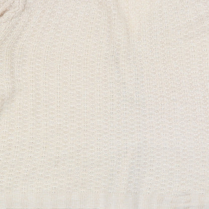 Womens UK Size 14 Damart Beige Cardigan Jumper