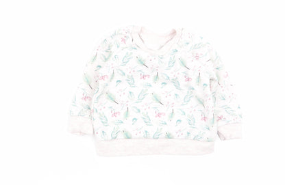 Primark Girls Multicoloured Floral  Pullover Jumper Size 3-6 Months